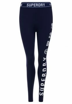 Superdry SPORT TRAINING ELASTIC - Leggings - Rich Navy -Superdry Shop a07161bf882d4baa8c3e6a076d484edf