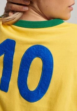 Superdry RINGSPUN FOOTBALL BRAZIL - Print T-shirt - Springs Yellow -Superdry Shop a07b21af50b04e68a5b01fba427ee3cf