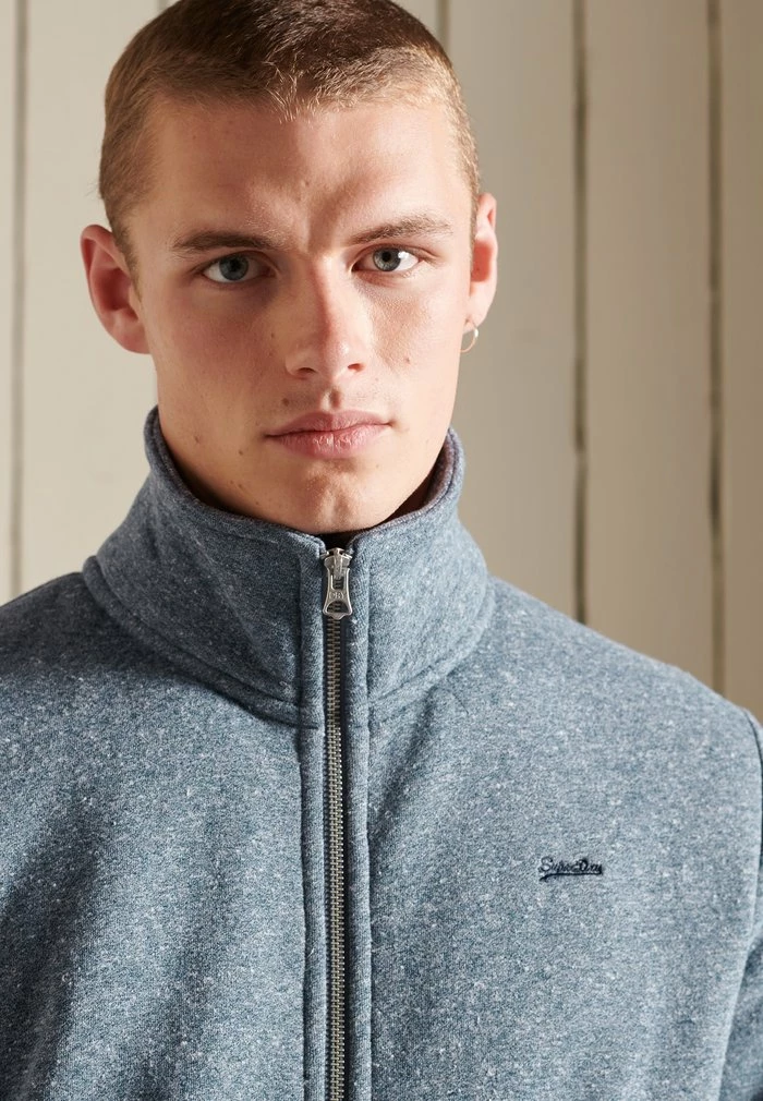 Superdry VINTAGE TRACK - Zip-up Sweatshirt - Tois Blue Grit 6 Superdry VINTAGE TRACK - Zip-up Sweatshirt - Tois Blue Grit - Image 6