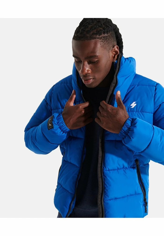 Superdry Winter Jacket - Royal 4 Superdry Winter Jacket - Royal - Image 4