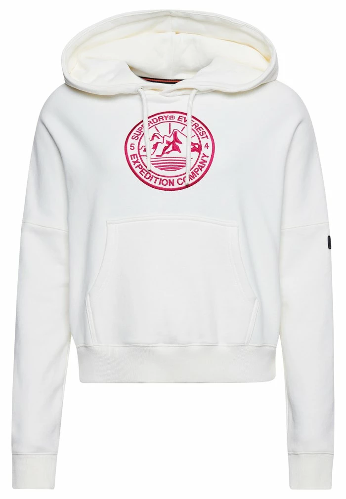 Superdry EXPEDITION GRAPHIC CROP - Hoodie - New Chalk 4 Superdry EXPEDITION GRAPHIC CROP - Hoodie - New Chalk - Image 4
