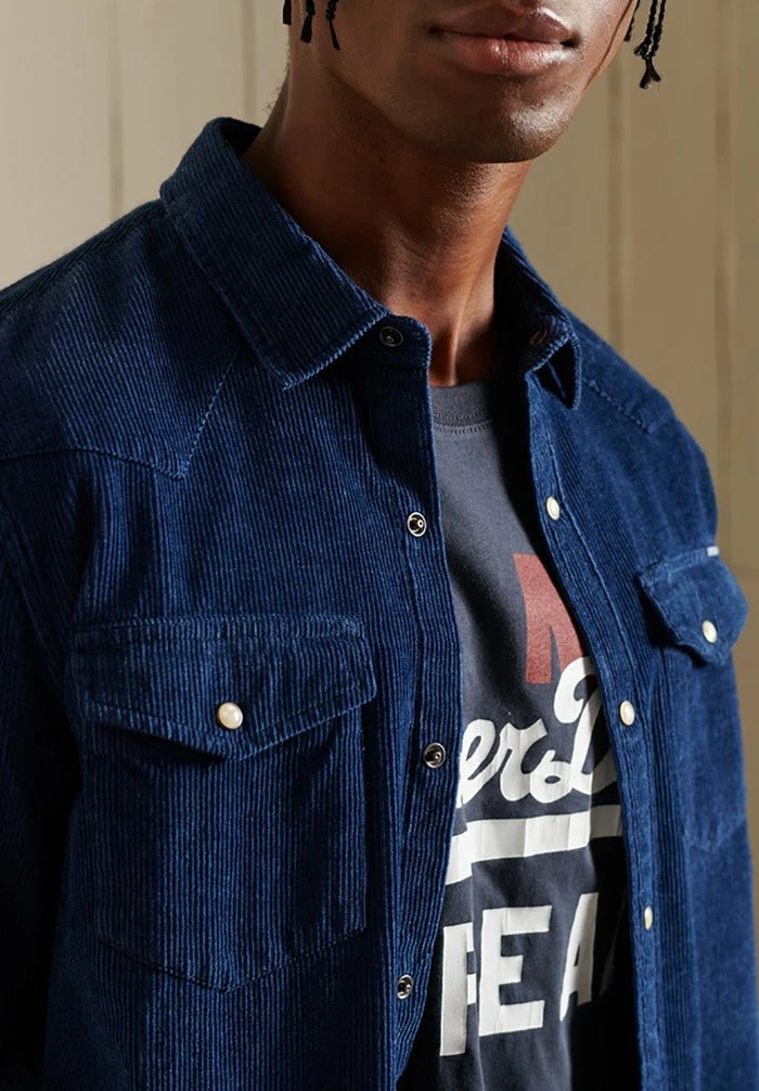 Superdry RESURRECTION - Shirt - Rinse Wash Indigo 5 Superdry RESURRECTION - Shirt - Rinse Wash Indigo - Image 5