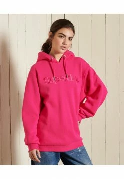 Superdry CORE LOGO SOURCE - Hoodie - Hot Pink