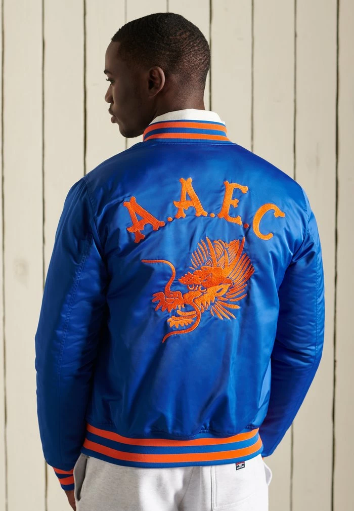 Superdry Bomber Jacket - Mazarine Blue 2 Superdry Bomber Jacket - Mazarine Blue - Image 2