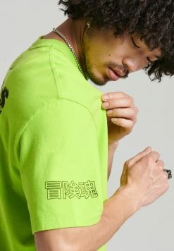 Superdry X SURPLUS GRAPHIC - Print T-shirt - Lime Green -Superdry Shop a191d2b3920743b8aa82d691679e8a23