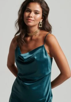 Superdry Cocktail Dress / Party Dress - Dark Pine Green -Superdry Shop a1ab9d7dc7a448f0948e0e081ab46a3a