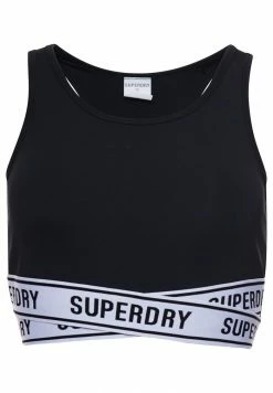 Superdry TRAINING CORE CROSS - Bustier - Black -Superdry Shop a1b70d05b9d248bdaa88e2f16d114b9f