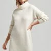 Superdry ROLL NECK - Jumper Dress - Cream