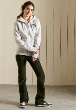 Superdry PRIDE IN - Zip-up Sweatshirt - Glacier Grey Marl