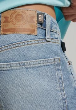 Superdry TAILORED - Straight Leg Jeans - Beak Beat Up Blue -Superdry Shop a2226071e6474232bc45135d6e6e3b06