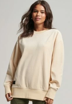 Superdry OVERSIZED - Sweatshirt - Tapioca