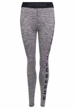Superdry SPORT TRAINING ELASTIC - Leggings - Grey Marl -Superdry Shop a22b86a10b7344be8b9f27b8ac4cf72a