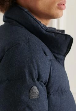 Superdry STUDIOS ALPINE - Down Coat - Navy Wool -Superdry Shop a239d9f310884755b8d76a898d80a577