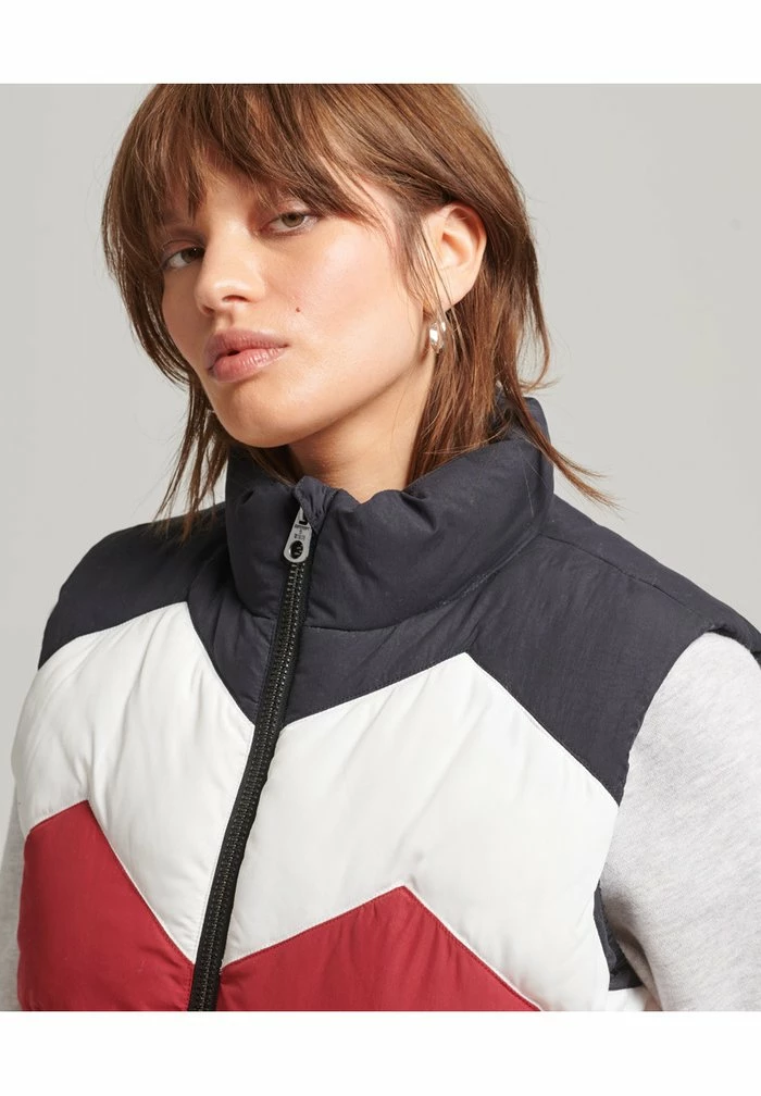 Superdry RETRO PANEL - Waistcoat - Twilight Navy 3 Superdry RETRO PANEL - Waistcoat - Twilight Navy - Image 3