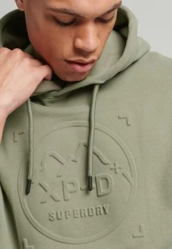 Superdry XP-D GRAPHIC LOOSE CREW - Hoodie - Light Khaki -Superdry Shop a257a3ff225d434397a9147dcc5393d7