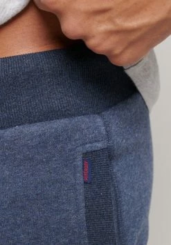 Superdry VINTAGE - Tracksuit Bottoms - Vintage Navy Marl -Superdry Shop a2717f5b11654045bafdfea0bf543646