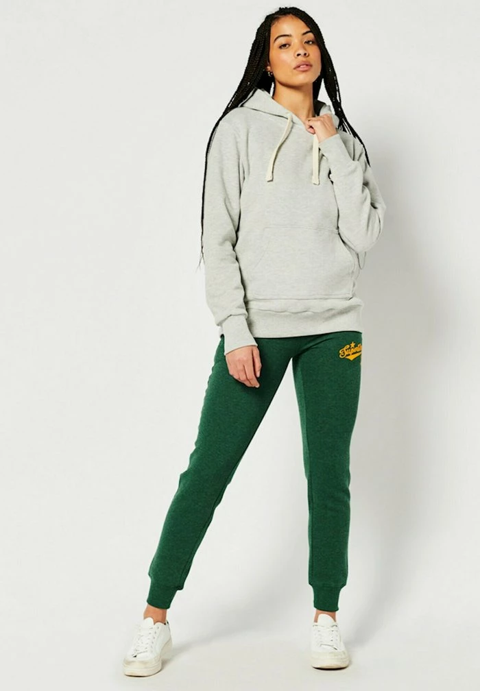 Superdry Hoodie - Light Grey Marl 2 Superdry Hoodie - Light Grey Marl - Image 2