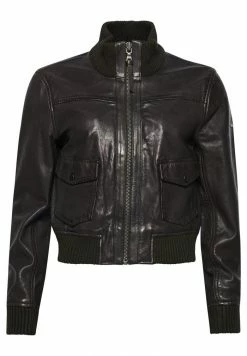 Superdry COLLAR - Faux Leather Jacket - Chocolate Brown -Superdry Shop a3100dfce9614ea59ac365b7fce04640