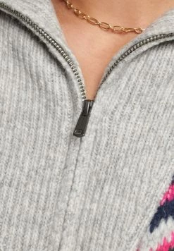 Superdry VINTAGE JACQUARD - Jumper - Grey Marl Jacquard -Superdry Shop a315895bbefd49d69ddc8591a490ff37