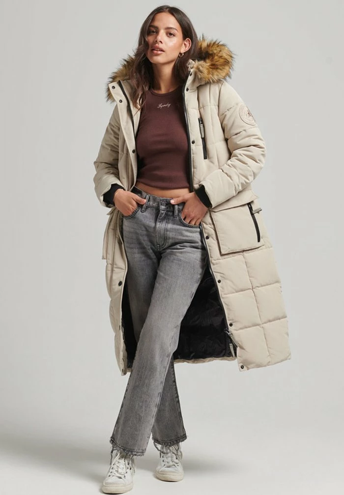 Superdry EVEREST - Winter Coat - Stone Wash 1 Superdry EVEREST - Winter Coat - Stone Wash