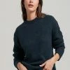 Superdry VINTAGE CLASSIC ESSENTIAL CREW - Jumper - Eclipse Navy