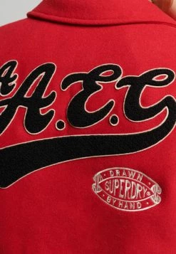 Superdry VINTAGE MIXED VARSITY - Light Jacket - Expedition Red -Superdry Shop a3895c10a2fb4cc99e9402cbf734845b