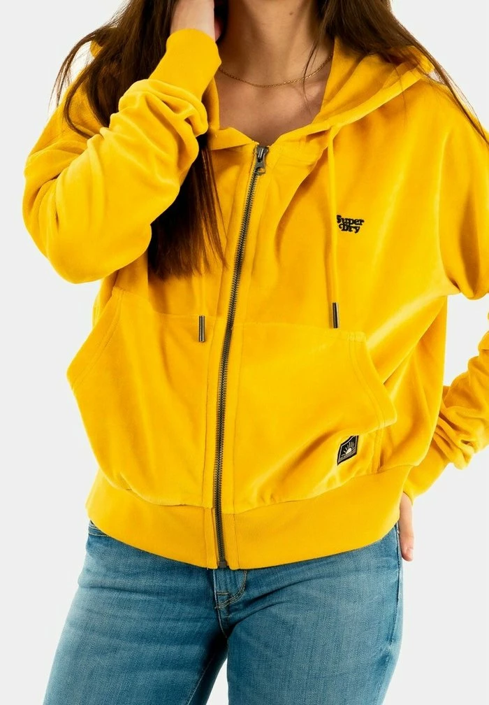 Superdry Zip-up Sweatshirt - Jaune 3 Superdry Zip-up Sweatshirt - Jaune - Image 3