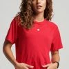 Superdry SPORT RUN SHORT SLEEVE - Print T-shirt - Carmine Red