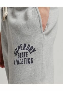 Superdry VINTAGE COLLEGIATE - Tracksuit Bottoms - Grey -Superdry Shop a3be62eee1814ad8b3aa79c578a00c77