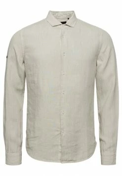 Superdry LONG SLEEVE - Shirt - Beige -Superdry Shop a44efc35610841e1a5a13ed2ba22f508