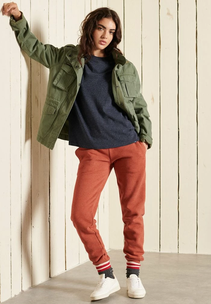 Superdry VINTAGE LOGO - Basic T-shirt - Vintage Navy Marl 1 Superdry VINTAGE LOGO - Basic T-shirt - Vintage Navy Marl