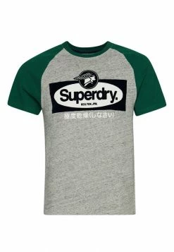 Superdry Print T-shirt - Athletic Grey Marl -Superdry Shop a5444952ab754e8cbf201f69e6589d5c