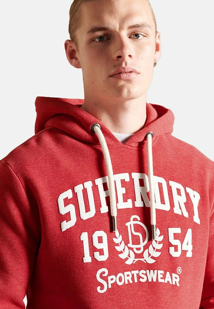 Superdry T&F - Hoodie - Rouge Red Marl 5 Superdry T&F - Hoodie - Rouge Red Marl - Image 5