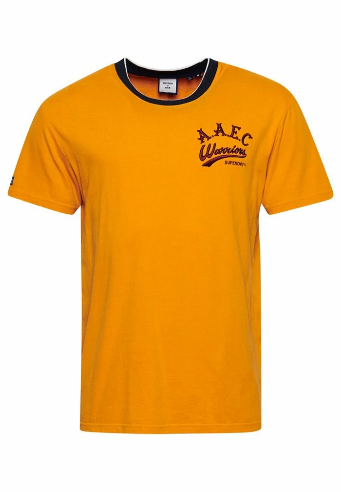 Superdry COLLEGIATE - Basic T-shirt - Track Gold 6 Superdry COLLEGIATE - Basic T-shirt - Track Gold - Image 6
