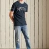 Superdry COLLEGIATE - Basic T-shirt - Eclipse Navy