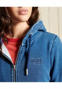 Superdry VINTAGE LOGO EMBROIDERED - Zip-up Sweatshirt - Mid Indigo 7 Superdry VINTAGE LOGO EMBROIDERED - Zip-up Sweatshirt - Mid Indigo -Superdry Shop a658b9e8681940b3ae6aac2098834cd5
