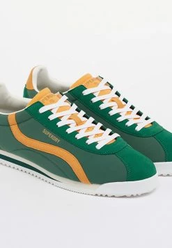 Superdry VEGAN RETRO TRACK RUNNER - Trainers - Retro Green -Superdry Shop a65b1fd884ab448cb85c7ebcf48e2634