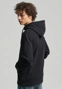 Superdry CODE MICRO LOGO - Hoodie - Black -Superdry Shop a66846963df5436789c41263ca0a17de