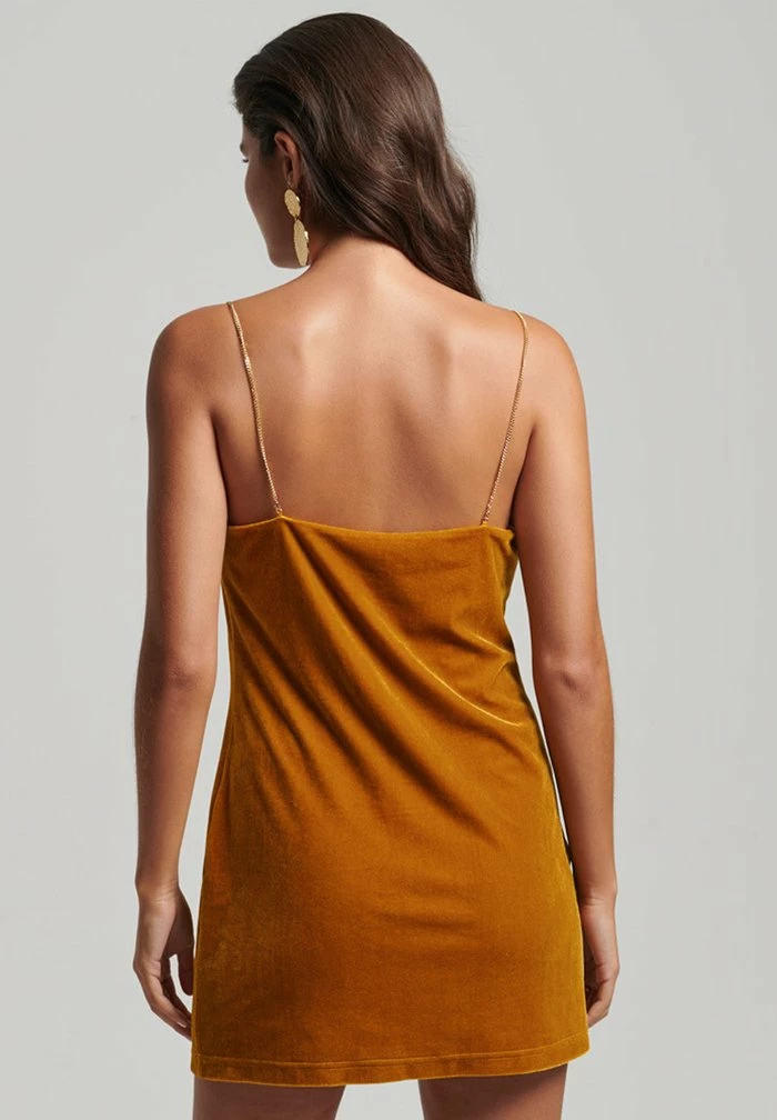 Superdry Cocktail Dress / Party Dress - Golden Palm Brown 3 Superdry Cocktail Dress / Party Dress - Golden Palm Brown - Image 3