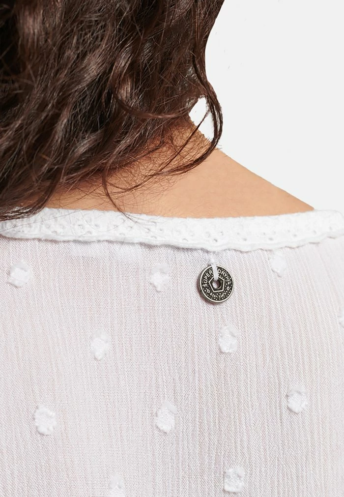Superdry VINTAGE BRODERIE - Blouse - Optic 4 Superdry VINTAGE BRODERIE - Blouse - Optic - Image 4