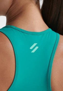 Superdry TRAINING CORE CROSS - Bustier - Teal Blue -Superdry Shop a6a77449083244c6a2a6668e77a1d75b