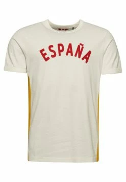 Superdry RINGSPUN FOOTBALL SPAIN - Print T-shirt - Winter White -Superdry Shop a6cd7c713e6a434bb415812490bdfe66