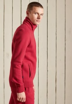 Superdry VINTAGE TRACK - Zip-up Sweatshirt - Rich Red Marl -Superdry Shop a6dd1d5896864f43b9d926d8556f2ab1