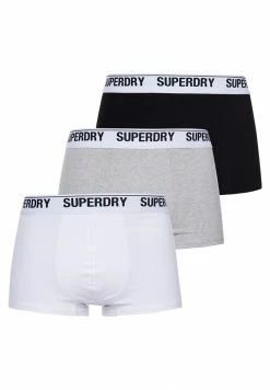Superdry 3 PACK - Boxer Shorts - Black Grey Optic -Superdry Shop a712689a1d8e4fac9bb69f62a1e50fe5