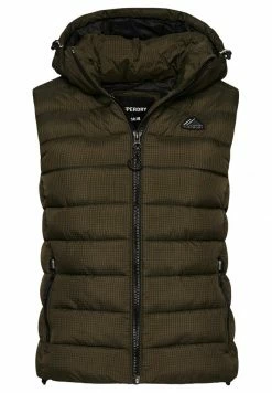 Superdry CLASSIC - Waistcoat - Football Grid Khaki 9 Superdry CLASSIC - Waistcoat - Football Grid Khaki -Superdry Shop a72b841f826c4265b8ddfbf66c051415