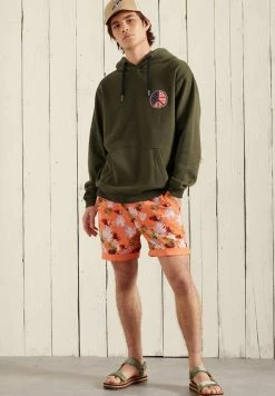 Superdry Hoodie - Black Olive Grit