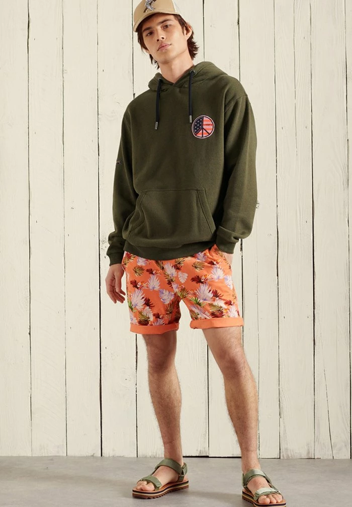 Superdry Hoodie - Black Olive Grit 1 Superdry Hoodie - Black Olive Grit