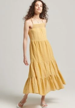 Superdry VINTAGE CAMI - Maxi Dress - Lemon Yellow