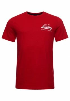 Superdry SCRIPT STYLE COL - Print T-shirt - Rouge Red -Superdry Shop a7717132353f476fafda9831eb026424