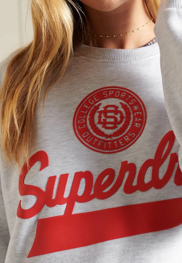 Superdry SCRIPT STYLE - Sweatshirt - Ice Marl 5 Superdry SCRIPT STYLE - Sweatshirt - Ice Marl - Image 5